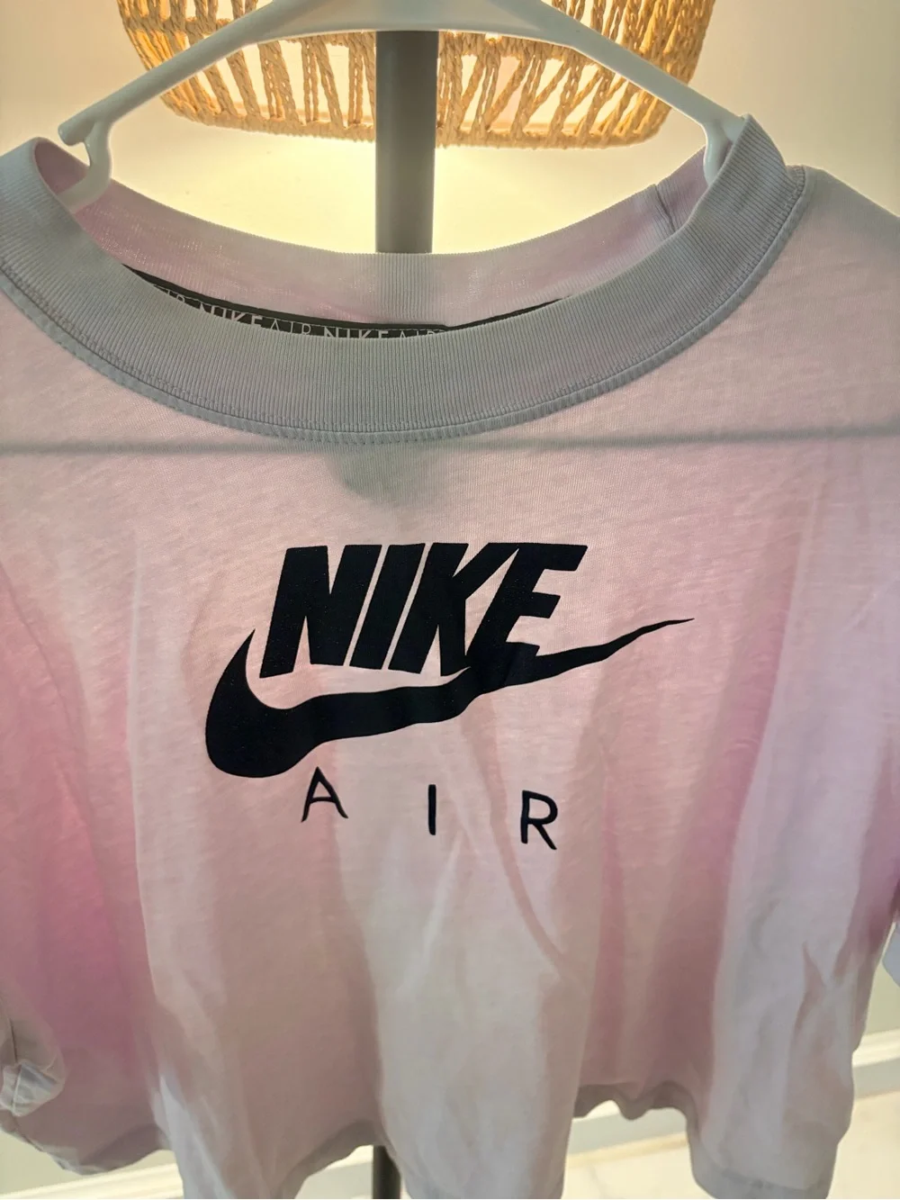 Nike logo crop tee